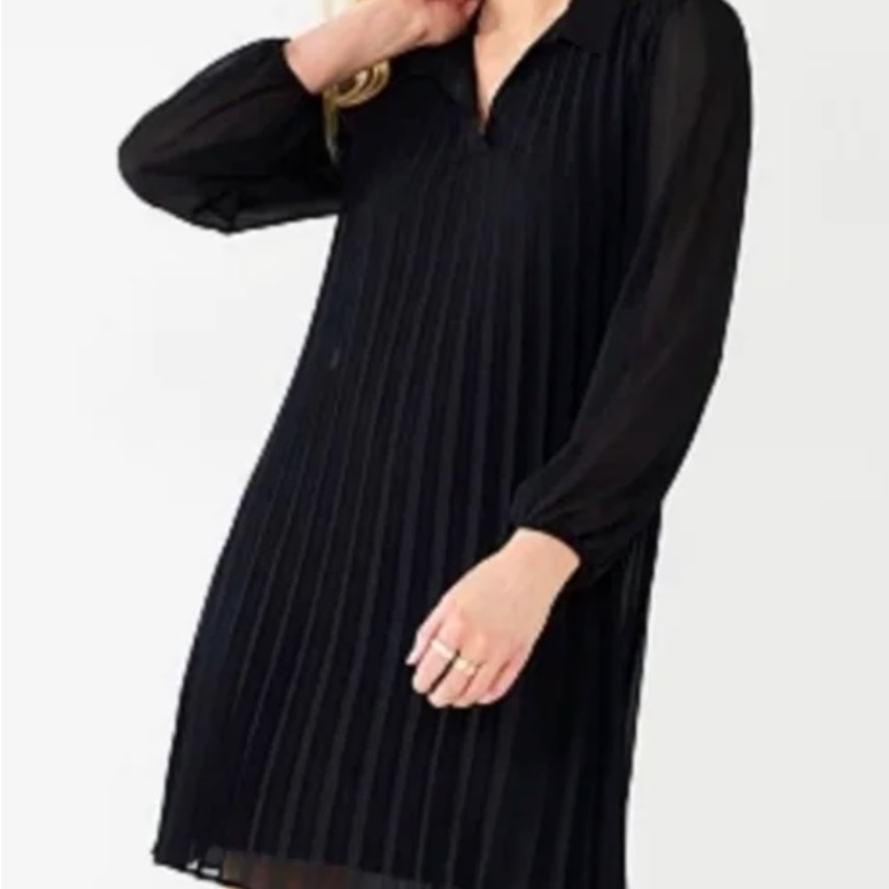 Nine West Black Long Sleeve Dress